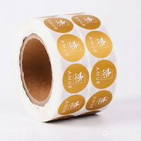 Autocollants personnalisés imperméables avec logo, impression UV, finition brillante, rouleaux d'étiquettes en papier pour les industries cosmétiques et de parfums