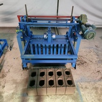 Machine à fabriquer des briques mobile légère et compacte, machine à blocs pratique pour la rénovation de cour, machine à blocs mobile