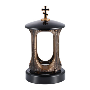 Chine cimetière lanterne mausolée lumière funéraire adulte mémorial granit métal lanterne pierre tombale lanterne lusino cimetière décoration - Product Image 3