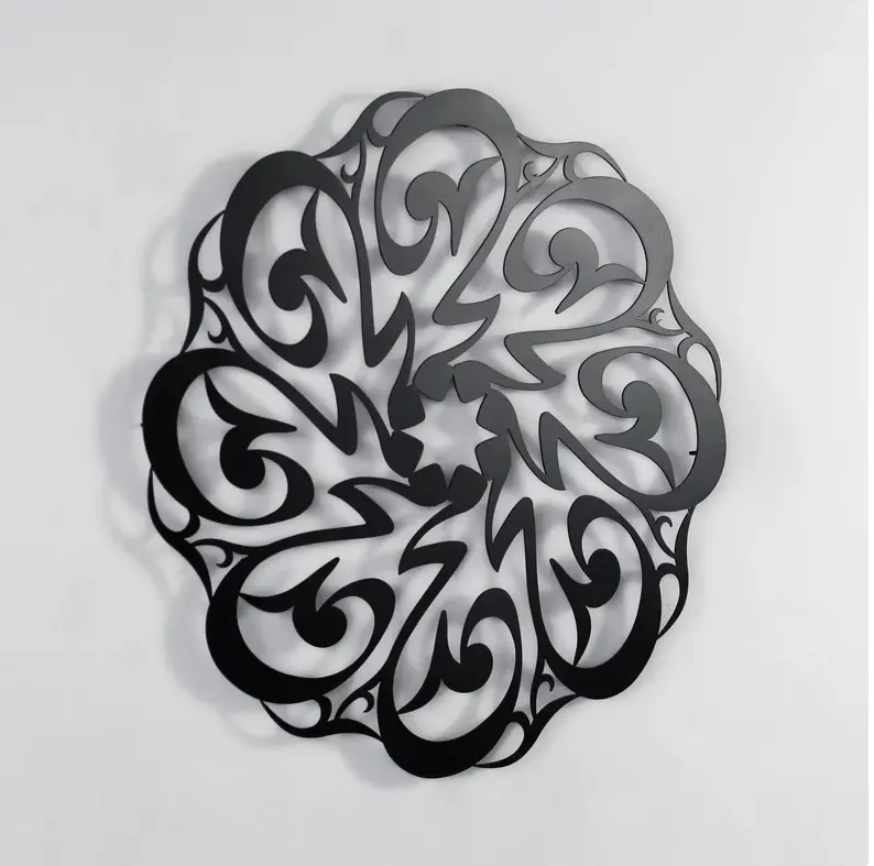 Amazon Product Home Decor Luxury Modern Islamic Gift Laser Cutting Metal Islamic Decor Islamic Wall Art metal wall art decor