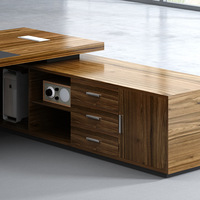 Offre spéciale Bureau de direction moderne Mobilier en bois écologique pour 2 personnes Style panneau