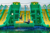 Nouvel équipement de parc aquatique gonflable Aqua Hurricane Hippo Slide en PVC pour jeux aquatiques