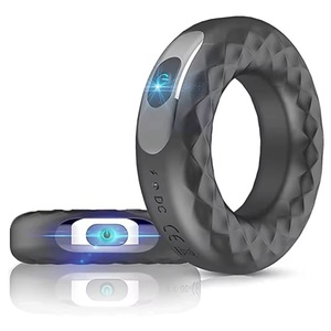 Anneau vibrant rechargeable à 10 vitesses pour homme, retardateur d'éjaculation, anneau de précision pour pénis - Product Image 3