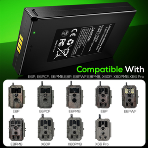 Rechargeable Battery Pack for <strong>GardePro</strong> <strong>Trail</strong> <strong>Camera</strong> E6P/E8P/E8PWF/E6PCF/X60P/X60PMB Model L1000D-10000mAh Upgraded - Product Image 6