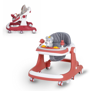 Andador Multifuncional para Bebés, Antivuelco, Apto para Bebés <span class=keywords><strong>de</strong></span> 6 a 18 Meses, para Aprender a Caminar, con Bandeja <span class=keywords><strong>de</strong></span> Comedor Extraíble - Product Image 1