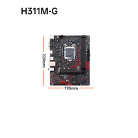H311M-G motherboard komputer i5 9400F 4-tabung Xianglong 400 Tiongkok Selatan 16G 2666 memori RX580 8G motherboard komputer soket