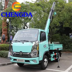 Trung Quốc New foton 4*2 4*4 Mini ánh sáng xe tải chở hàng với gắn cẩu 3/5 tấn