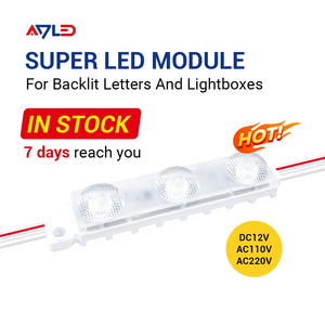 Adled โมดูล LED 12V 3 Daylight 1W IP68 3 SMD โมดูลฉีด2835โมดูล LED สีขาวอุ่นเหมาะสำหรับกลางแจ้ง - Product Image 1