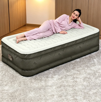 Matelas pneumatique durable et confortable avec pompe électrique intégrée, matelas pneumatique double pour 1 adulte