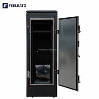 Gabinete de Servidor Personalizable de 19 Pulgadas, Color Negro, con Protección Electromagnética para Switches de Red, Gabinete EMC en Stock