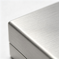 Boîte d'emballage pour bijoux en aluminium massif usiné CNC 60x60x60mm avec logo en relief et insert en velours