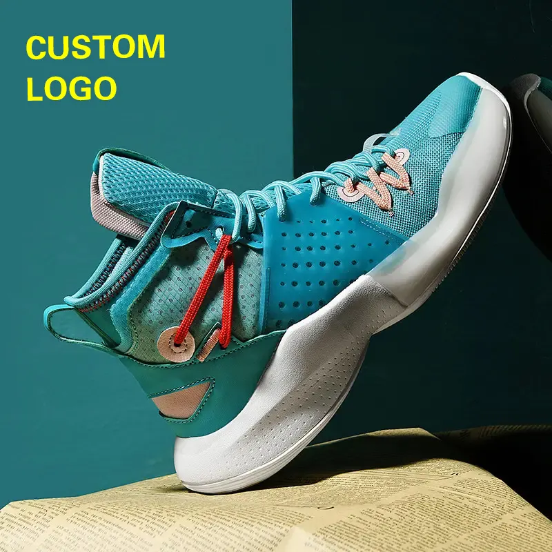 China factory good quality shoes solid sole basketball sneaker 2023 latest design high cut men basketball shoes