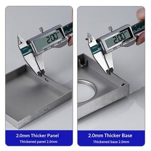 Siphon de sol encastré en acier inoxydable brossé SUS 304 pour salle de bain et balcon, design moderne <span class=keywords><strong>anti</strong></span>-odeur épaissi - Product Image 6