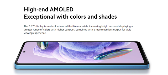 Wholesale for Xiaomi Redmi Note 12 Pro 5G Smartphone Android 12+256GB Spanish English Operating Languages LTE