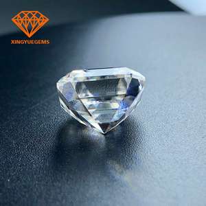 เพชรฟรีไฟร์ เติมเงินได้ เพชรทรงแฟนซี Asscher ขนาด 6.0 มม. 1 กะรัต เพชรโมอิสซาไนต์เม็ดเดี่ยว หินสังเคราะห์สำหรับทำเครื่องประดับ - Product Image 2
