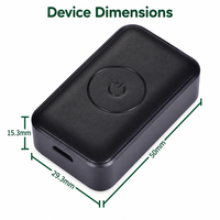 Collier de suivi GPS et Beidou P03 pour chiens et chats avec sangle réglable et dispositif en plastique 50x29.3x15.3mm