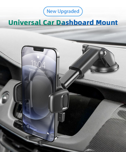 360度回転調整可能なABSシリコン製スマホ車載ホルダー、リモコン付き、デスク/車用、工場直販 - Product Image 2
