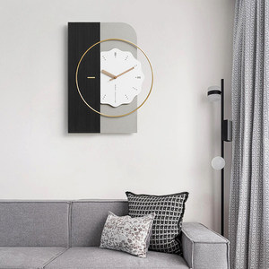 Nordic Wall <b>Clock</b> Irregular Shape Silent <b>Battery</b> Powered Living Room Modern Minimalist Decorative <b>Clock</b> - Product Image 3