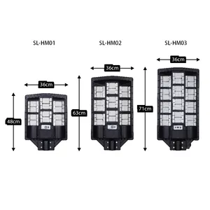 Yüksek güç 200W 300W 400W 600w güneş sokak ışık su geçirmez hepsi bir LED güneş enerjili sokak ışığı lamba açık