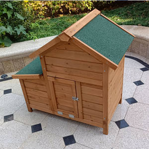 Simples-Clean Waterproof Wooden Chicken Coop Multi-Use Poultry & Rabbit Breeding Cage com <span class=keywords><strong>Yard</strong></span> & Nesting Box - Product Image 6