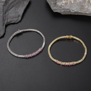 2Mm Tennis <b>Bracelet</b>, Zirconium Tennis <b>Bracelet</b> With Zircon Women's <b>Bracelet</b>. Tanjing Fashion Lijing Necklace - Product Image 2