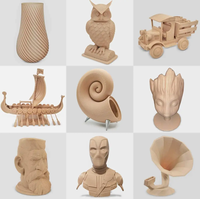 Filamen Kayu PLA 1.75mm Model YK-WOOD Laris Manis 1kg Multi-warna untuk Printer 3D Suhu Cetak 200C