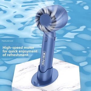 <span class=keywords><strong>Ventilateur</strong></span> portable T-10 sans fil rechargeable à 3 vitesses avec support pour téléphone portable pour bureau, voiture, voyage, usage au bureau, mini <span class=keywords><strong>ventilateur</strong></span> personnel - Product Image 3