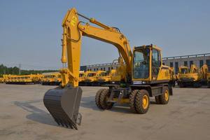 Pour E7150F 15T : Excavatrice sur pneus haute performance avec moteur 110 kW, PLC et boîte de vitesses pour l'exploitation minière et la construction - Product Image 2