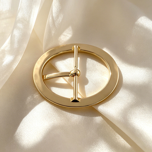 Hebilla de Cinturón con Anillo en D para Mujer, Acabado Brillante, Aleación Pulida, Cierre Rápido para Accesorios de Cuero de Moda - Product Image 3
