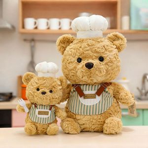 Lindo Peluche de Animal Chef con Delantal y Gorro de Chef, Juguete de Peluche Suave de Pingüino, Elefante, Oveja, Oso, Pollo para Niños, Regalo - Product Image 2