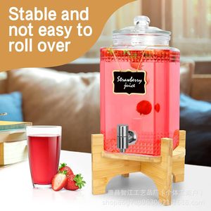 Soporte para macetas de bambú, base de madera para botellas de vino, base creativa para barriles de vino, expositor para dispensador de bebidas. - Product Image 3