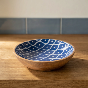 Bol en bois décoratif imprimé de qualité supérieure pour la table à manger et la cuisine - Product Image 4