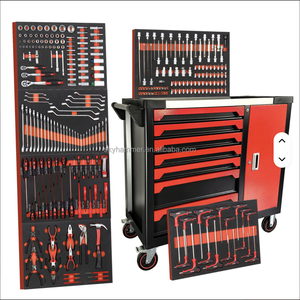 7 Drawer Roller Cabinet <b>Tool</b> <b>Trolley</b> With Side Single Door & 284 Pcs <b>Tools</b> Heavy Duty Industrial Steel Garage Workshop TK-77 TK- - Product Image 5