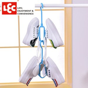LEC Shoe Hanger With Insole Drying <b>Rack</b> Blue Multifunctional Indoor Outdoor Use - Product Image 2