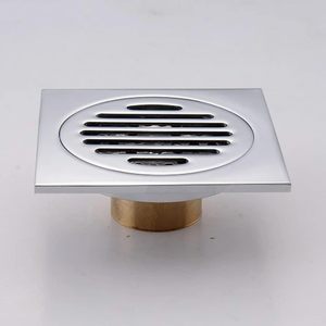 304 thép không gỉ chống mùi sàn cống phòng tắm bồn rửa Lọc cống Stopper drainer tóc Catcher vuông tầng chất thải - Product Image 1