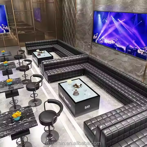 Bộ bàn ghế <span class=keywords><strong>sofa</strong></span> quầy bar KTV phong cách thương mại, dùng cho nhà hàng, quán cà phê, quán trà sữa hoặc nội thất phòng khách - Product Image 5