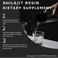 Résine de Shilajit Pur de l'Himalaya OEM Personnalisée, Complément Alimentaire 50g 600mg, Résine de Shilajit 100% Pure