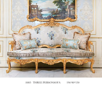 Fauteuil de salon de style baroque français, nouvelle conception, sculpté à la main, antique, canapé simple