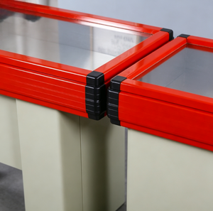 Registratore di Cassa Commerciale Rosso Brillante con Cassetto Portaoggetti Integrato e Armadietto Aperto per Piccoli Negozi di Alimentari e Minimarket - Product Image 6