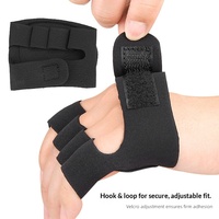 Guantes de levantamiento de pesas unisex de piel sintética antideslizantes con protección para los cuatro dedos y medio dedo para entrenamiento con barra en el gimnasio