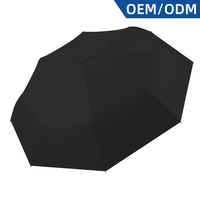 Parapluie semi-automatique de style classique à 8 baleines de 21 pouces avec logo imprimé et impression numérique, parapluie cadeau pour employés