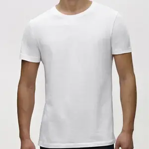 Camiseta de manga curta com material ecológico 120 gsm branco