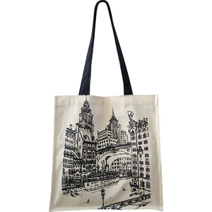 Sac en toile de coton écologique, sac d'épicerie, toile pour <span class=keywords><strong>Shopping</strong></span> de plage, nouvelle collection 2020 - Product Image 1