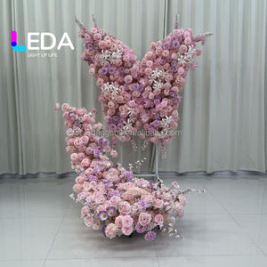LEDA Butterfly Arch Floral <b>Wall</b> <b>Decoration</b> Handmade Lightweight Christmas Easter Wedding Simulation <b>Flower</b> Background - Product Image 4