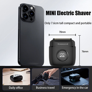 Mini Afeitadora Eléctrica Portátil para Hombre, 5 Cuchillas, 2 Velocidades Ajustables, Afeitado en Seco y Húmedo para Barba y Bigote - Product Image 2