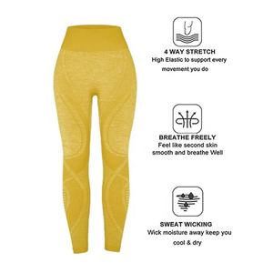 Leggings Deportivos Personalizados 2026 para Mujer, Cintura Alta, Yoga, Elásticos en 4 Direcciones, Antibacterianos, Secado Rápido, Control de Abdomen, Largos - Product Image 4