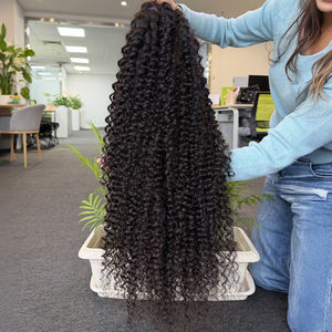 Perruque frontale complète HD 13*6 en cheveux humains vierges brésiliens, ondulations profondes, densité 250% - Product Image 1