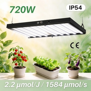 Lampe de culture LED IP54 720W (2.2U) sans ventilateur, design silencieux, ne produit pas de bruit durable, adaptée aux salles de culture intérieures - Product Image 1