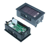 Voltímetro Digital LED de 0.56 Pulgadas, Amperímetro de CC de 100 V y 10 A, Medidor de Corriente y Voltaje, Cargador USB, Detector de Voltaje y Amperaje para Automóviles, Motocicletas