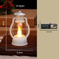 Lanterne miniature rétro en forme de cheval, décoration d'intérieur, lampe à bougie électronique pour Halloween, mini lanterne en forme de cheval